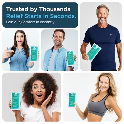 Medcosa Large Flexible Sport Ice Pack (10.6" x 5.4") | Any Ache, Any Pain, Weβve Got You Covered | Extra Large Cold Reusable Pack | Ideal for Sport Injuries, R.I.C.E Treatment & Back Ailments