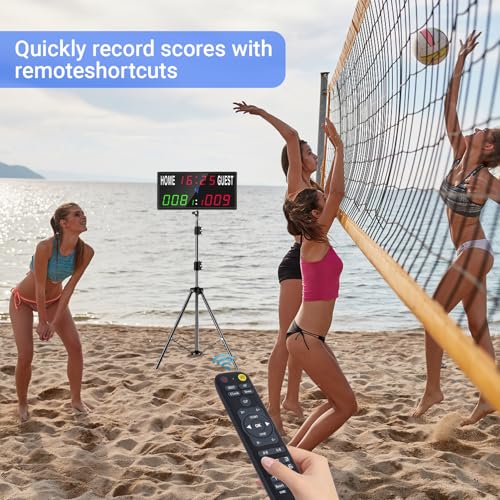 Samshow LED Electronic Scoreboard with Remote, Portable Score Keeper - style: 2025 6 digital led scoreboard-no tripod
