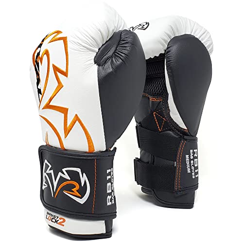 RIVAL Boxing RB11 Evolution Heavy Bag Gloves, with a High-Density, Power-Transmitting Foam and Microfiber Outer - color: White, size: Medium