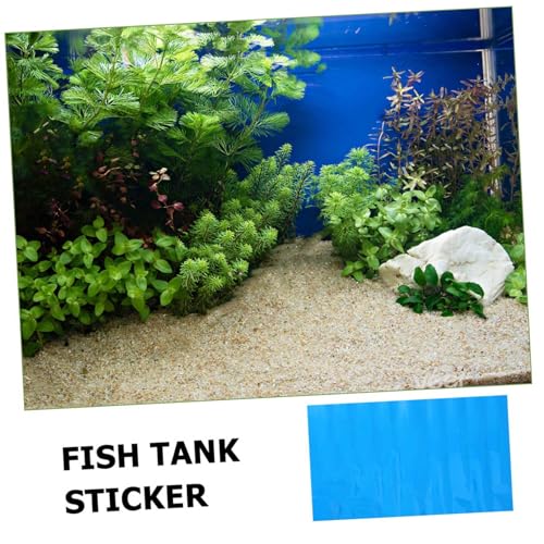 Ipetboom 2pcs Glass Decals Reflective Window Film Water Case Terrarium Net Aquarium Fish Tank Background Black Sticker Fish Tank Background Sticker Tanks Background Adhesive Decal Wallpaper