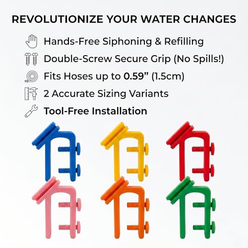 2PCS Hose Holder Clip, Hands-Free Water Pipe Clamp for Fish Tank, Bucket and Garden Hose, Anti-Slip Draining Tube Clamp Fits 0.59" Hose (0.79"-1.57" Green) - color: 0.79"-1.57" Green