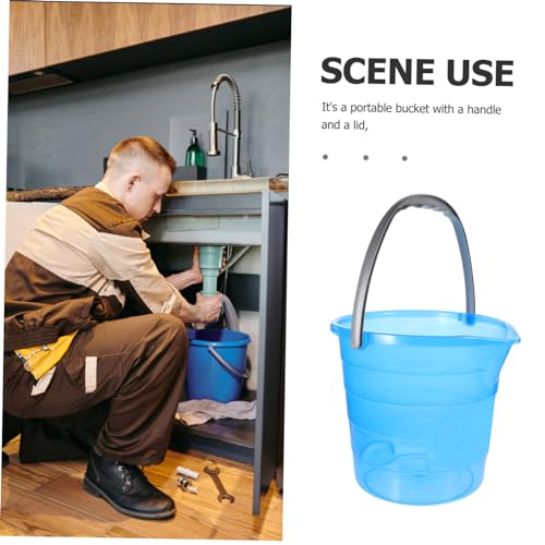 VALICLUD Plastic Water Storage Bucket Bucket Handle for Cleaning Mopping Dormitory Use Food Grade Portable