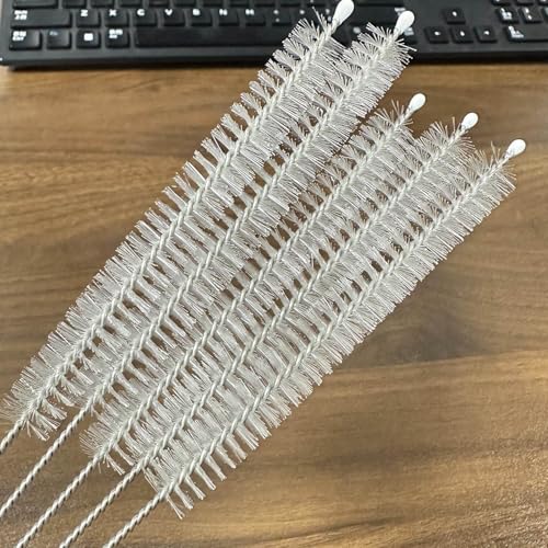 5 Pcs Straw Cleaner Brush, 11.8 Inch Reusable Extra Long Straw Cleaner,12 mm Wide Drinking Straw Cleaning Brush for Cup, Water Bottle, Tubes, Pipe