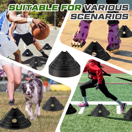 Jumbo Soccer Cones Big Training Disc Cone - color: Black