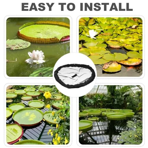 Round Pond Plant Floating Plant, Fish Pond Floating Planters 18/24/32/36in Floating Island Plant Protector Round Floating Plant Ring in Ponds and Garden Water Features Pond Decor - size: 81CM/32INCH