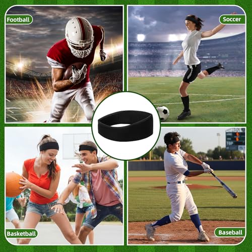 2 Pcs Protective Headband for Flag Football Soccer Headgear - size: Medium