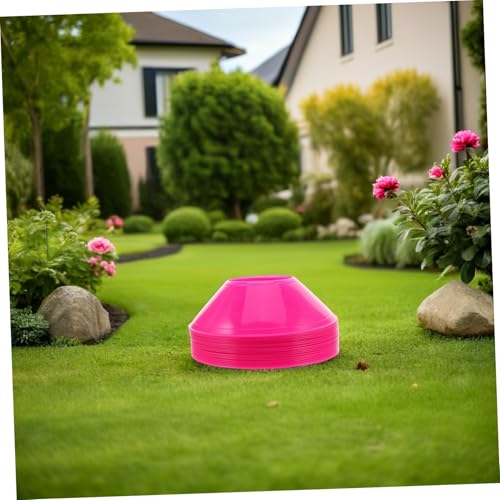 Toyvian Soccer Training Cones 20 Pack Sports Practice Discs for Soccer Drills Football Training Cones Basketball Skating Agility Markers Stackable Indoor Outdoor Field Marking Set