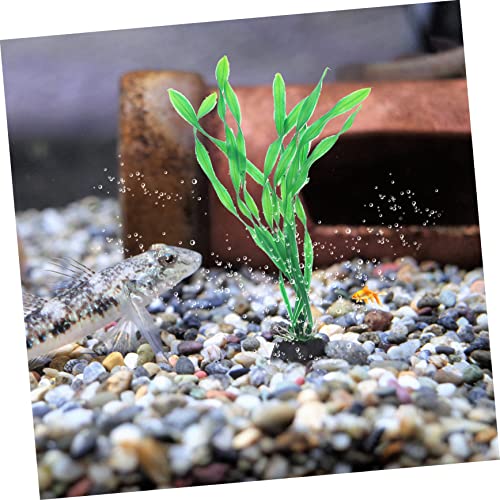 10pcs Decorative Aquarium Plants Natural-Looking Fake Grass for Fish Tank Decoration Desktop Aquarium Accessory for Enhancing Aquatic Environments