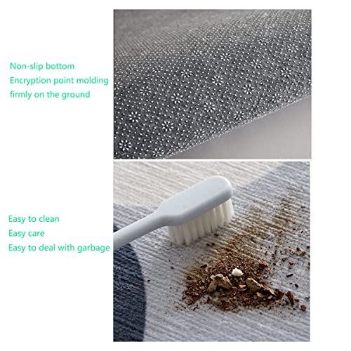 Aquarium Round Office & Gaming Chair Mat, GoldenFish WaterScene Anti-Slip Hardwood & Carpeted Floor Protector,Protect The Floor from Scratches, Orange Gold Blue Diameter 39.4 in