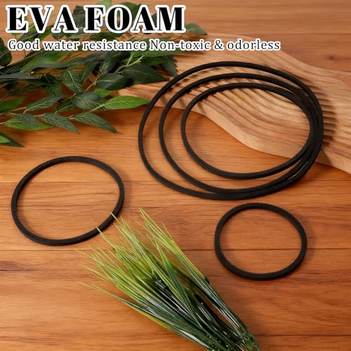 JJUNW 10 Pcs Aquarium Floating Plant Corral, Fish Feeding Ring Fish Tank Aquarium Floating Plants Barrier, 5 Sizes of Floatings Plant Ring Round for Fishs Tank, Plants Accessories(10 pcs)