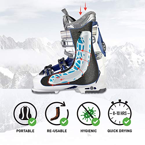 Extreme Boot Dryer | No Electricity or Heat | Great for All Boots, Inc. Motorbike, Ski, Snowboard, Walking & Hiking. - color: Black Blue
