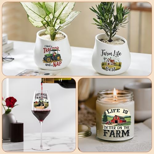 UV DTF Cup Wrap Transfer Stickers, 2 Sheets Farm Quotes Rub On Transfers for Tumblers Glass Cups Mugs Water Bottles - style: Farm Quotes