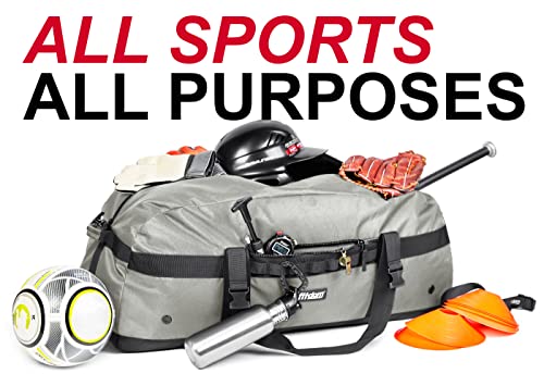 Fitdom 132L 36" Extra Large Heavy Duty Equipment Travel Storage Duffle Bag - color: Grey