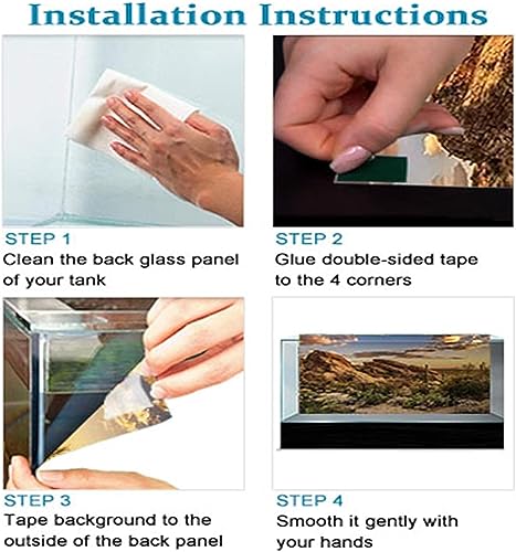 AWERT 36x18 inches Happy Easter Aquarium Background Spring Garden Flowers Fence Terrarium Background Easter Bunny Eggs Brick Wall Fish Tank Decorative Background Vinyl Background - size: 36x18in/90x45cm