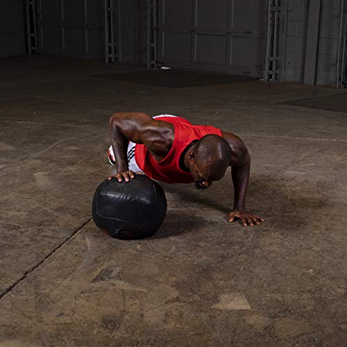 Body-Solid Tools Dynamax Premium Soft Medicine Ball – Non Bouncing Wall Balls for Strength Training, Weight Loss Workout, Core Exercise and Home Gym Fitness - style: 16lbs.