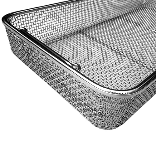 chaoyue medical instruments Stainless Steel Sterilization Basket Tray case Box 45cmX34cmX7cm Disinfection Tray Basket Box Orthopedics ENT Instruments