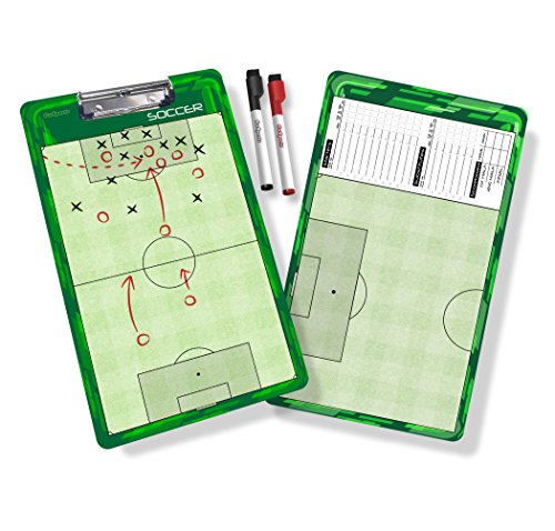 GoSports Premium Dry Erase Coaches Clipboards – Basketball, Baseball, Football, Soccer, Hockey, Volleyball, Lacrosse - color: Soccer
