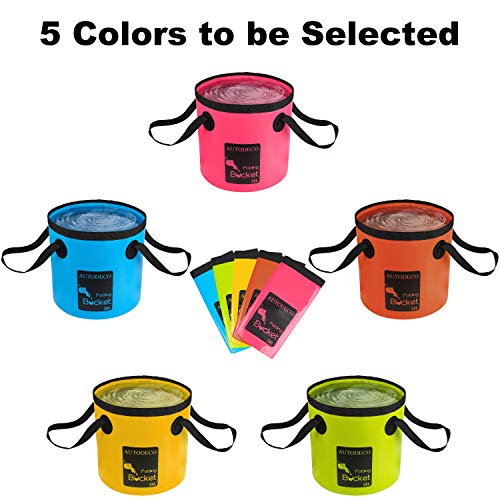 Collapsible Bucket 5 Gallon Container Folding Water Bucket Portable Wash Basin 20L