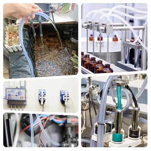 19Pcs PVC Clear Tubing Kit 3 Sizes (6mm 7mm 8mm ID) + 16PCS Plastic Hose Barb Fittings 4 Sizes (M5.6 M6 M7.9 M8) for Aquarium Fish Tank Air Conditioning Drainage Water Pump - size: 6-8mm ID