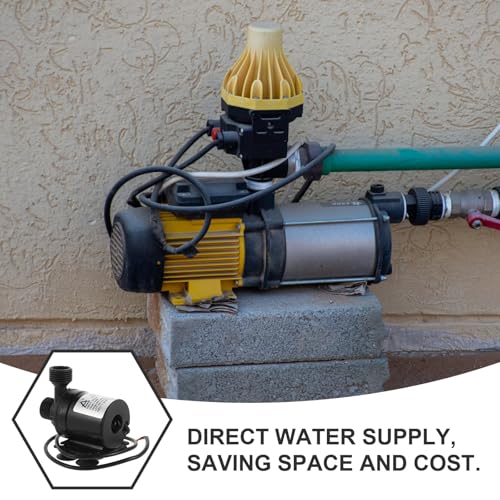KALLORY Dc 24v Submersible Water Pump with Stainless Steel Shaft and Suction Cup, Miniature Pressurized Aquarium and Fountain Circulation Pump for Home Irrigation and Rainwater Transfer