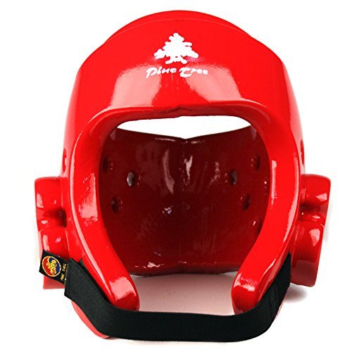 Pine Tree Sang Moo Sa Taekwondo, Karate, Martial Arts Headgear - color: Red, size: X-Small