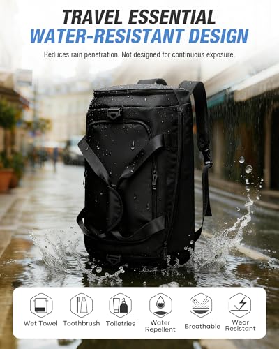 Gym Duffel Bag with Shoe Compartment Convertible 3 in 1 Duffle Bag Backpack