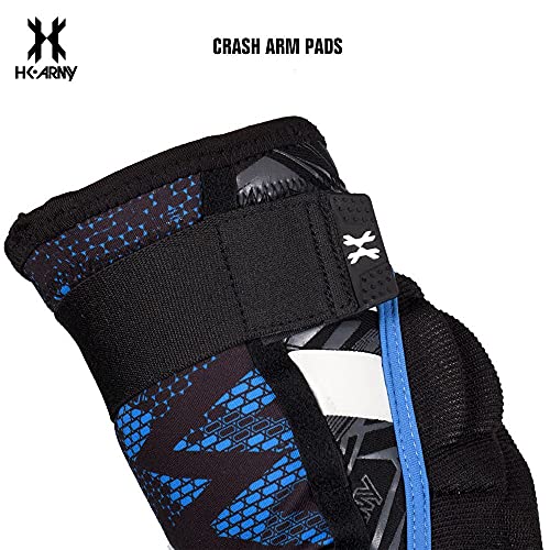 HK Army Crash Arm Pads - color: Black, size: Small-Medium