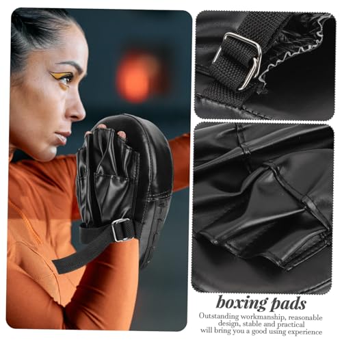 2Pcs Curved Boxing Hand Pads for Training, Thick PU Sponge