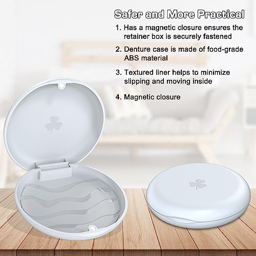 Orthodontic Mouthguard Case, Dental Retainer Case, Aligners Case (White) - color: White