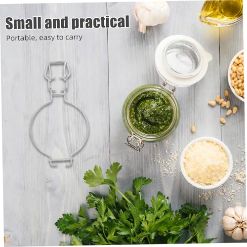 6pcs Mason Jar Wire Clamp Stainless Steel Clips for Mason Jars Replacement Lid Clip Airtight Glass Storage