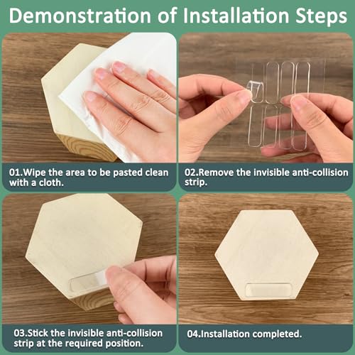 8-Pack Silicone Anti-Collision Pads, 1.38 * 0.39in Clear Silicone Version with Anti-Collision, Anti-Slip & Sound-Dampening Functions, for Furniture, Door, Window and Cabinet Protection