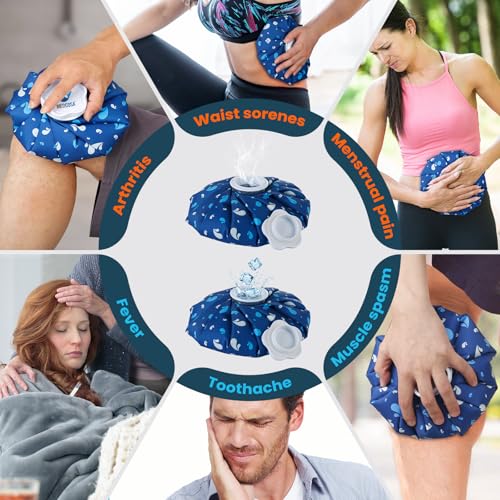 Medcosa Ice Bag 11" (27.9cm) | One Size fits All | Stay Dry, Stay Cool with Our Reusable Soft Fabric Ice Pack | Ideal for Sport Injuries, R.I.C.E Treatment, Scrapes & Headaches - style: Ice Bag - 11 Inches