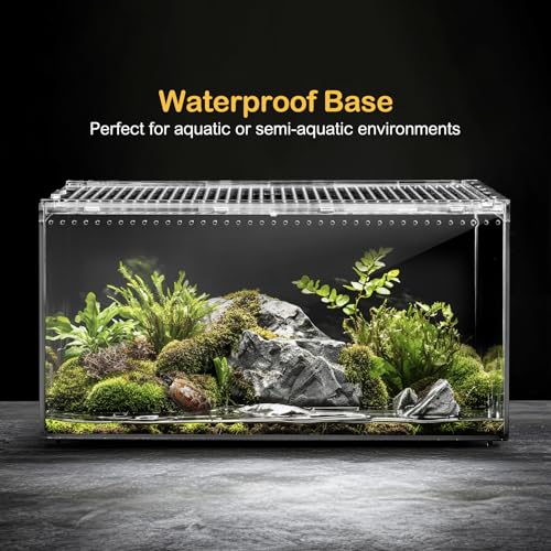 Reptile PC Terrarium,Tarantula Enclosure,Spider Tank Starter Kit,Leopard Gecko Container,Hermit Crab Habitat,Lizard Enclosure,Insect Housing,Jumping Spider Cage,Bearded Dragon Vivarium XL
