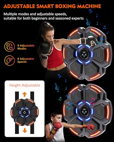 Music Boxing Punching Machine for Adults - 9 Modes & 9 Speeds Bluetooth