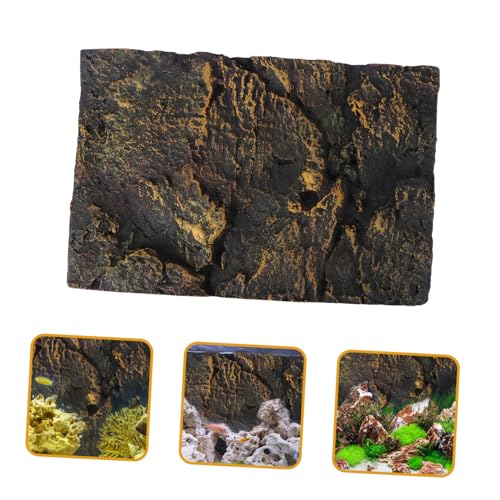 3D Reptile Tank Background Board Aquarium Tank Decoration for Bearded Dragon Decorative Sheet