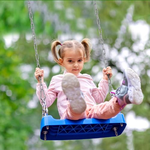 2Pcs 65" (5.4 ft) 304 Stainless Steel Swing Chain with Hook Hanging Chains - color: Silver, size: 65"