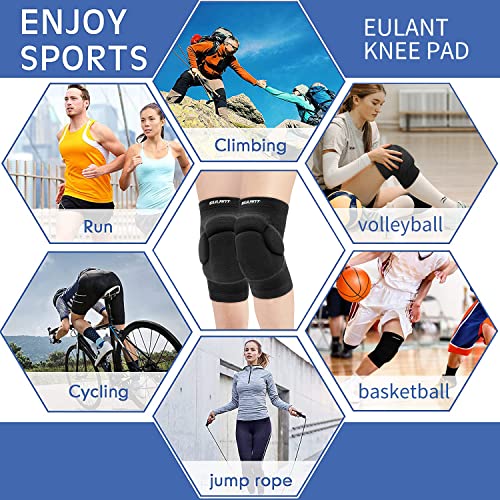 Volleyball Knee Pad for Men,Thicken Anti-Collision Protection Knee Pads - size: Medium