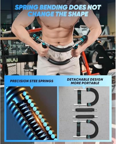 Twister Arm Trainer, Adjustable 40-100lbs Chest Workout Equipment, Chest Trainer for Men, Shoulder Muscle Training Fitness Equipment, Detachable Design Fitness Anywhere