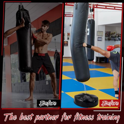 Heavy Bag Floor Anchor Unfilled, 3-in-1 PU Double End Stand MMA
