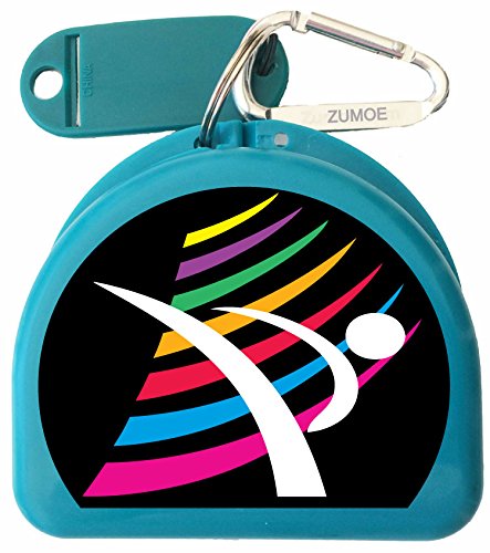 Martial Arts Mouth Guard, Case, Mouthguard Case, Retainer Case - Motion - color: Aqua
