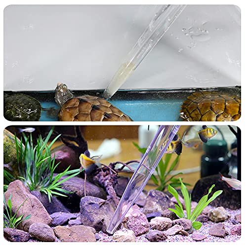 Manual Fish Tank Water Changer Aquarium Dropper, 30ml Aquarium Clean Pipette Dropper, Fish Tank Cleaning Waste Remover, Aquarium Gravel Cleaning Straw, Black - color: Black