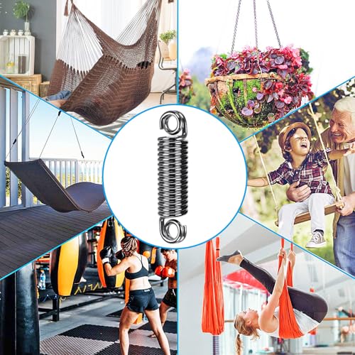 SELEWARE Heavy Duty Heavy Bag Spring for Punching Bags up to 300 lbs - color: Silver-1 Pcs Straight Spring Only