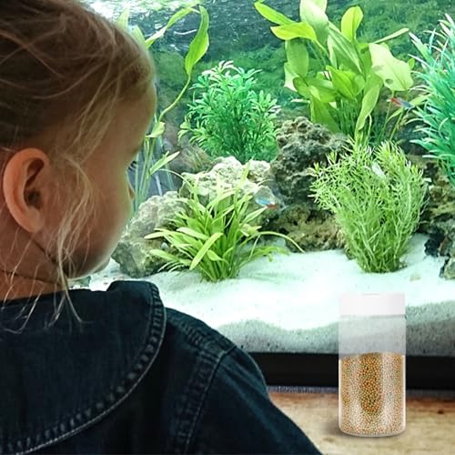 Fish Tank Feeding Bottles 2-Pack Transparent Storage Containers for Aquarium Fish Food Dispensing 5.31X2.55X2.55In Easy-to-Use Feeder for Home and Pet Supplies