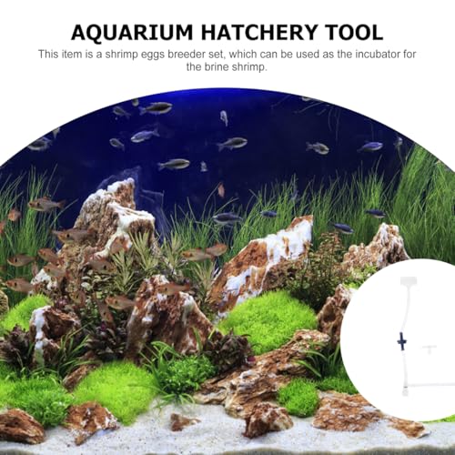 balacoo Shrimp Hatchery Kit 2 Sets Artemia Hatching DIY Incubators with Soda Bottle Accessories Fish Egg Breeding Aquarium Shrimp Care Tool