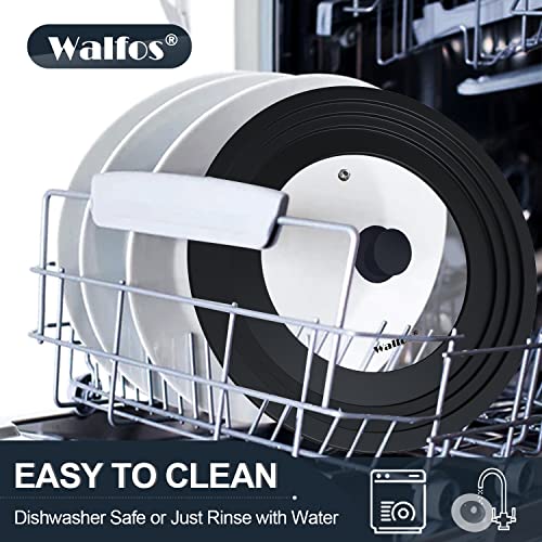 Walfos 2 Pack Universal Silicone Pot Lid Replacement Knob, Heat Resistant Pan Lid Holding Handles,BPA Free, Dishwasher Safe, Great for Slow Cookers, Skillets and Kitchen Cookware Covers