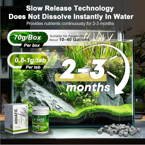 MagTool Root Tabs, Aquarium Plant Fertilizer for Freshwater Planted Tanks, Safe for Fish, Shrimp & Snails,Slow Release,70g/Box