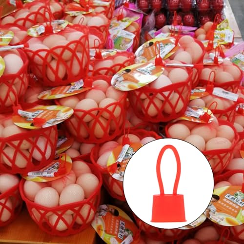 VICASKY Mesh Produce Bag Clasps 200Pcs Plastic Hooks for Reusable Grocery Storage Nets and Food Package Closers, Multipurpose Mesh Bag Hooks for Vegetables, Eggs, and Onion Storage
