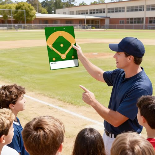 Baseball Lineup Board, Double-Sided Magnetic Coaching Clipboard - style: BaseballBoard-Small