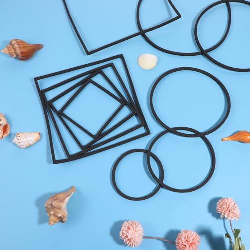 20 PCS Fish Feeding Ring, Aquarium Floating Plant Barrier Feeding Ring for Fish Tank Round Square Different Size Corral Foam Circle Fish-Tank Aquarium Accessories for Tank Keep Floating Plants