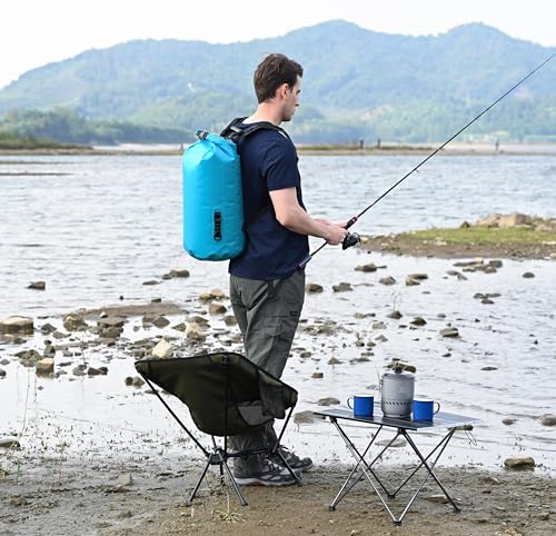 MARCHWAY Floating Waterproof Dry Bag Backpack 5L/10L/20L/30L/40L, Roll Top Sack Keeps Gear Dry for Kayaking, Rafting, Boating, Swimming, Camping, Hiking, Beach, Fishing - color: Teal, size: 10L